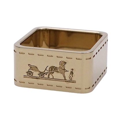HERMES エルメス スカーフリング ボリュデュック メタル ゴールド レディース 【中古】