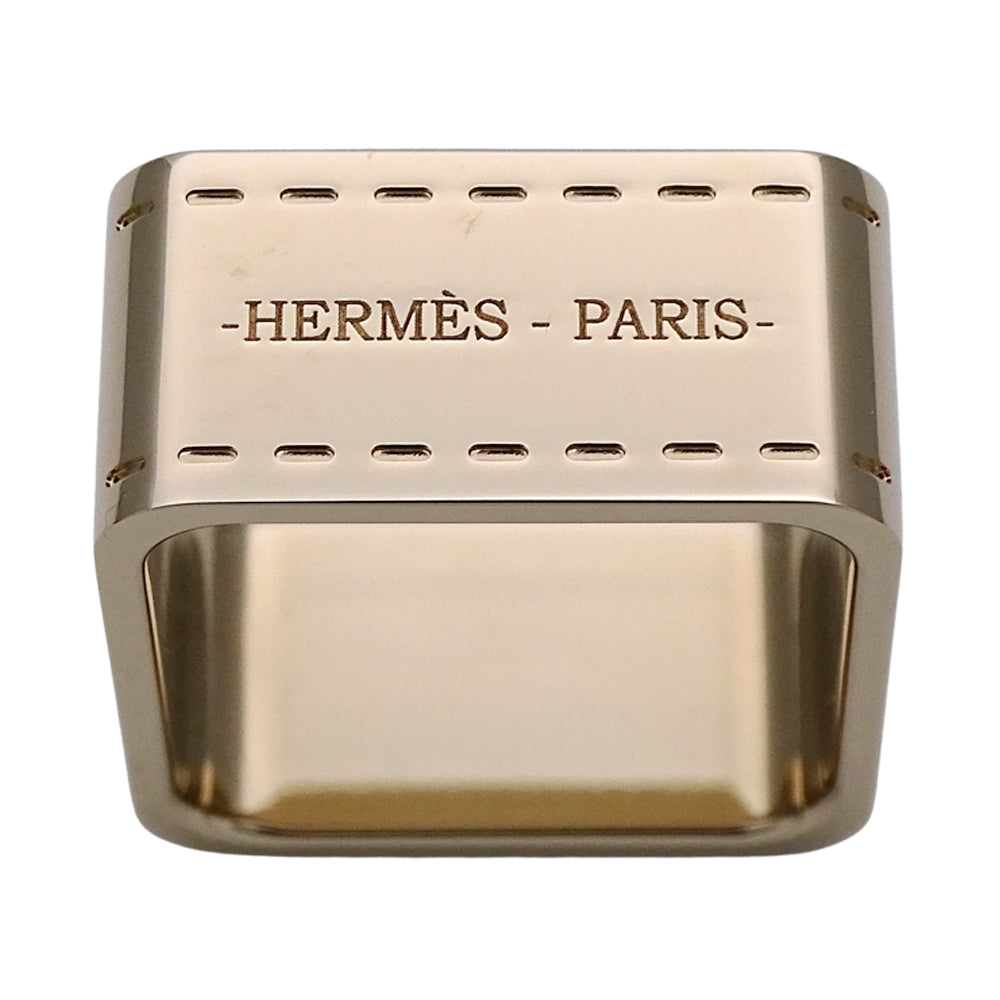 HERMES エルメス スカーフリング ボリュデュック メタル ゴールド レディース 【中古】