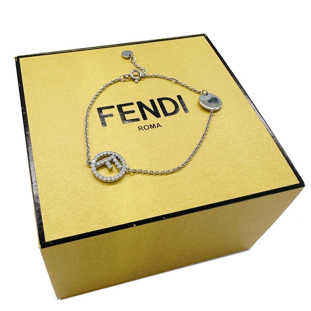 FENDI フェンディ エフイズ ブレスレット GP シルバー レディース 【中古】