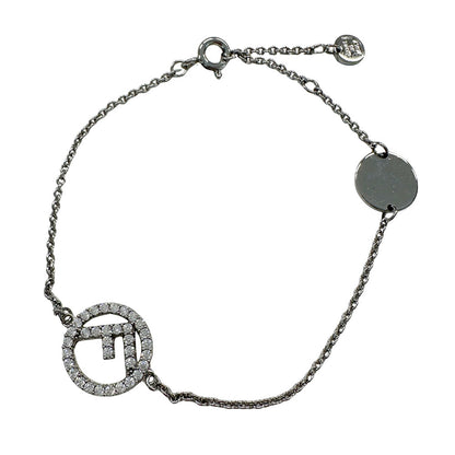 FENDI フェンディ エフイズ ブレスレット GP シルバー レディース 【中古】