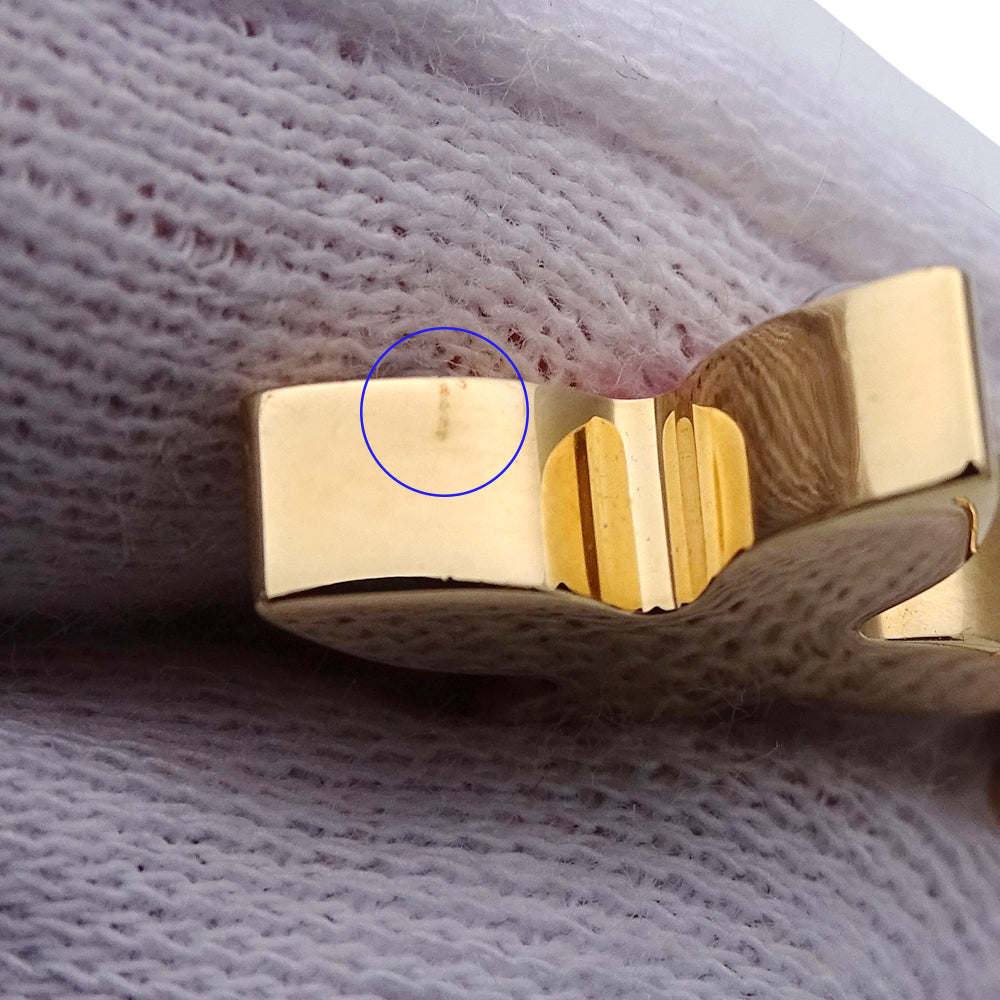 LOUIS VUITTON ルイ・ヴィトン ブックルドレイユ ラブレターズ ピアス メタル ゴールド シルバー レディース M67077 【中古】
