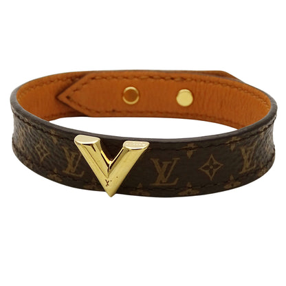 LOUIS VUITTON ルイ・ヴィトン ブレスレット･エセンシャル V ブレスレット モノグラム モノグラムキャンバス ブラウン #19 レディース M6042 【中古】