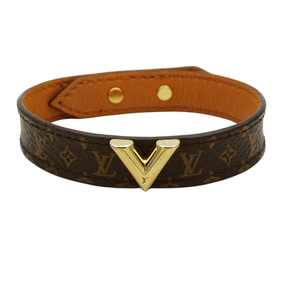 LOUIS VUITTON ルイ・ヴィトン ブレスレット･エセンシャル V ブレスレット モノグラム モノグラムキャンバス ブラウン #19 レディース M6042 【中古】