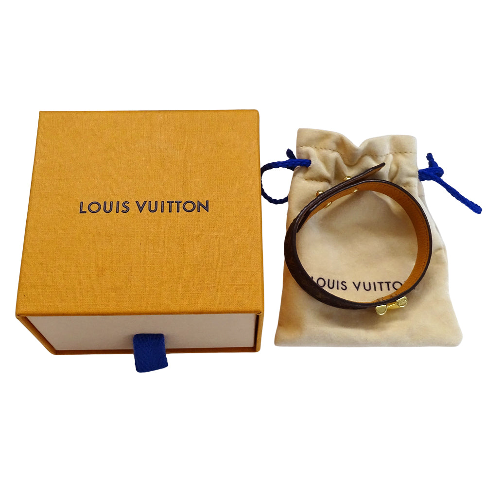 LOUIS VUITTON ルイ・ヴィトン ブレスレット･エセンシャル V ブレスレット モノグラム モノグラムキャンバス ブラウン #19 レディース M6042 【中古】