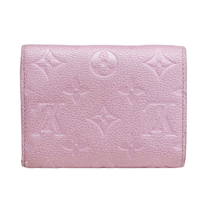 LOUIS VUITTON ルイ・ヴィトン ポルトフォイユ・ヴィクトリーヌ 三つ折り財布 アンプラント ピンク M82343 モノグラムアンプラント レディース 【中古】