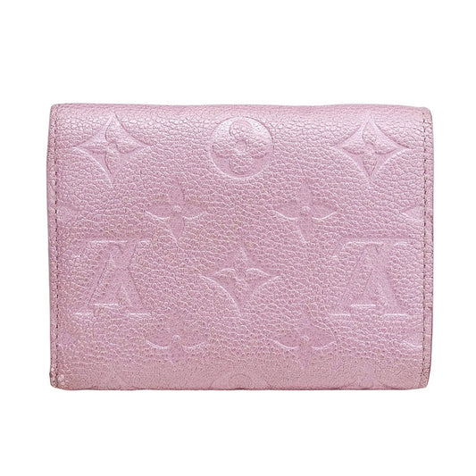 LOUIS VUITTON ルイ・ヴィトン ポルトフォイユ・ヴィクトリーヌ 三つ折り財布 アンプラント ピンク M82343 モノグラムアンプラント レディース 【中古】