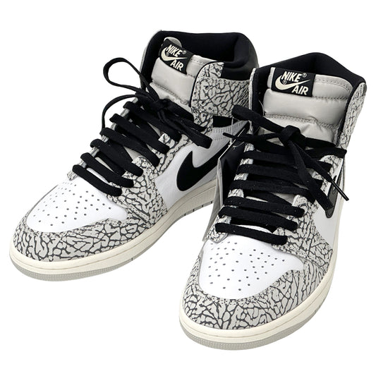 NIKE ナイキ エア ジョーダン 1 レトロ HIGH OG スニーカー グレー ブラック DZ5485-052 メンズ 【中古】