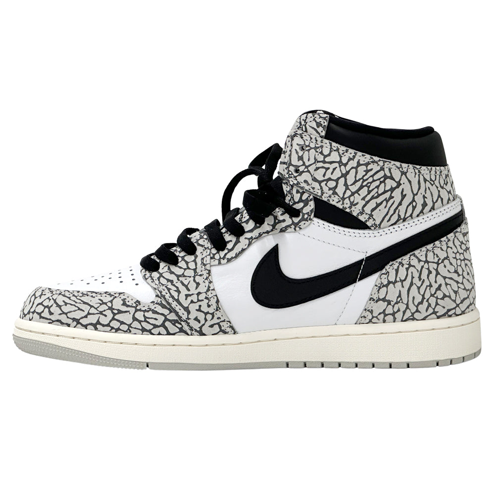 NIKE ナイキ エア ジョーダン 1 レトロ HIGH OG スニーカー グレー ブラック DZ5485-052 メンズ 【中古】
