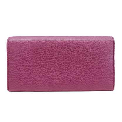 GUCCI グッチ コンチネンタルウォレット 長財布 スウィング パープル 354498 レザー レディース 【中古】