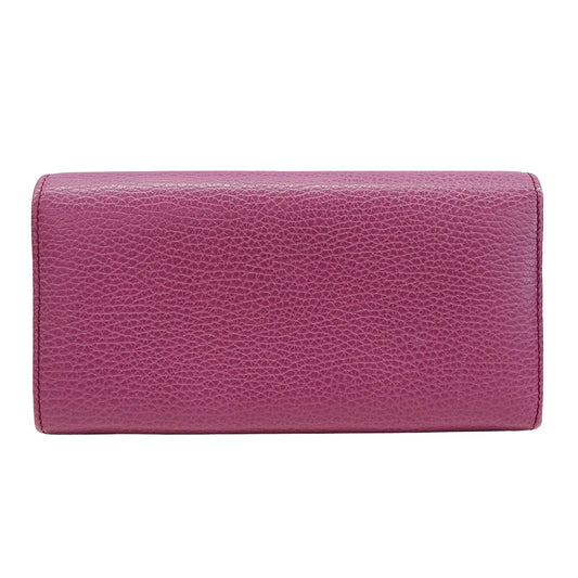 GUCCI グッチ コンチネンタルウォレット 長財布 スウィング パープル 354498 レザー レディース 【中古】