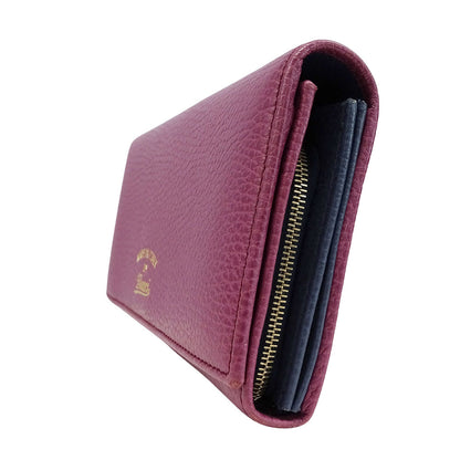 GUCCI グッチ コンチネンタルウォレット 長財布 スウィング パープル 354498 レザー レディース 【中古】