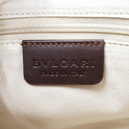 BVLGARI ブルガリ ハンドバッグ ブルガリブルガリ ブラウン レザー レディース 【中古】
