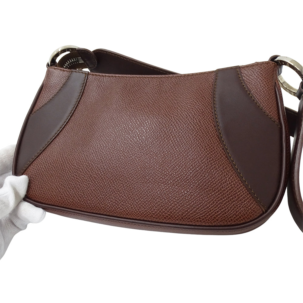 BVLGARI ブルガリ ハンドバッグ ブルガリブルガリ ブラウン レザー レディース 【中古】