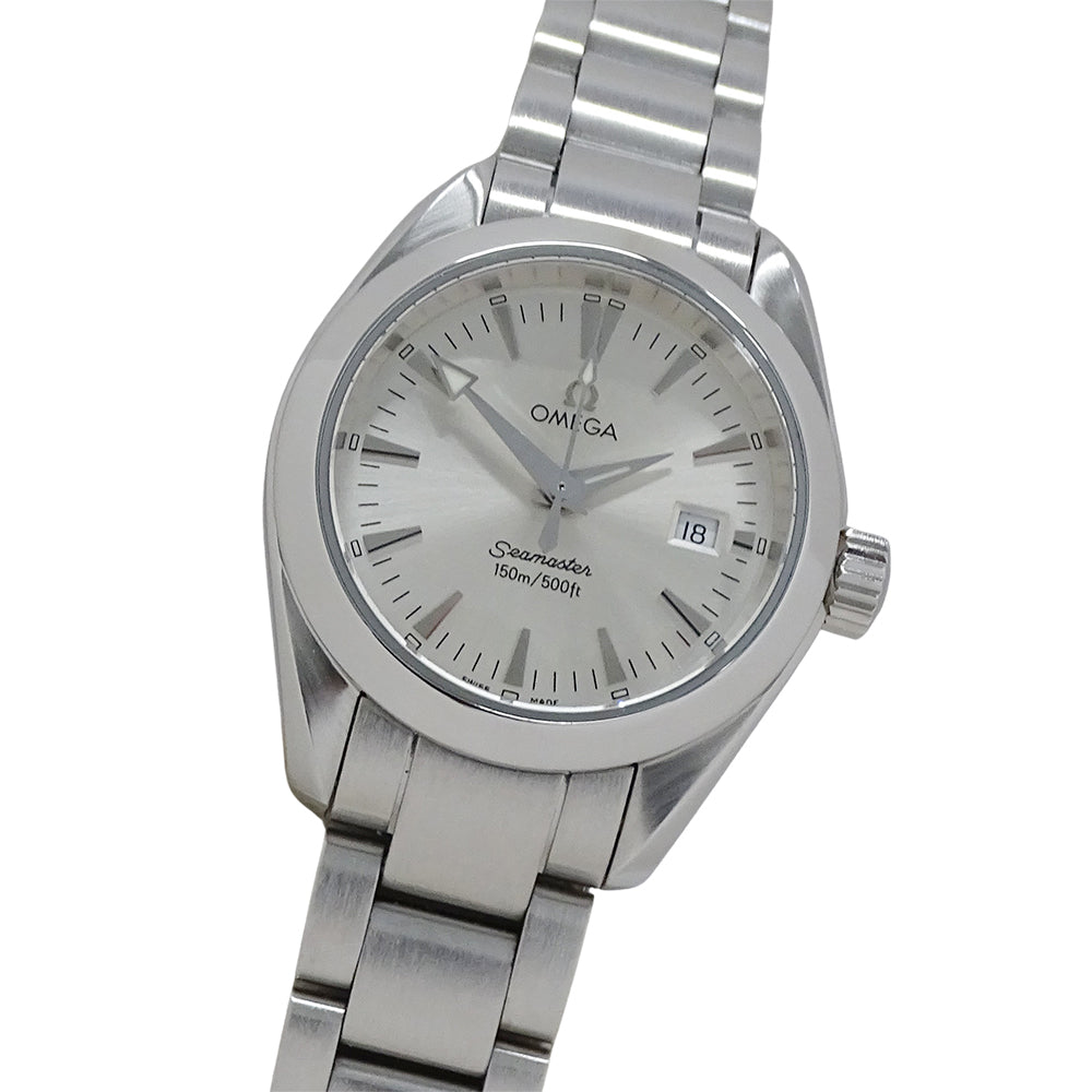 OMEGA オメガ シーマスター アクアテラ 2577.30 レディース 腕時計 クオーツ QZ ステンレス SS 磨き済み 【中古】
