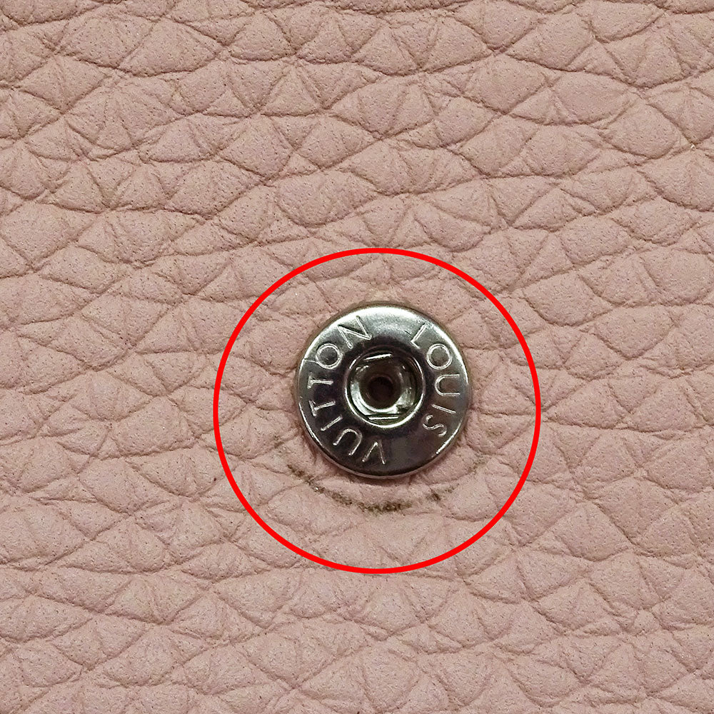 LOUIS VUITTON ルイ・ヴィトン ポルトフォイユ・カプシーヌコンパクト 二つ折り財布 トリヨン マグノリア M62156 レディース 【中古】