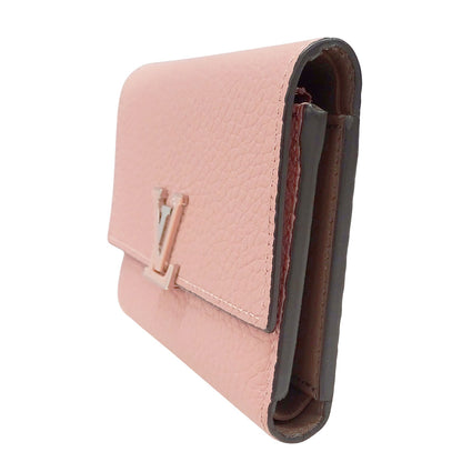LOUIS VUITTON ルイ・ヴィトン ポルトフォイユ・カプシーヌコンパクト 二つ折り財布 トリヨン マグノリア M62156 レディース 【中古】