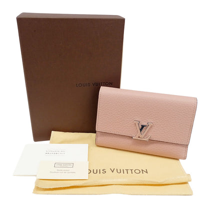 LOUIS VUITTON ルイ・ヴィトン ポルトフォイユ・カプシーヌコンパクト 二つ折り財布 トリヨン マグノリア M62156 レディース 【中古】