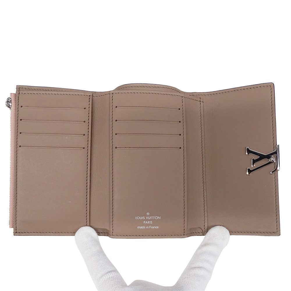 LOUIS VUITTON ルイ・ヴィトン ポルトフォイユ・カプシーヌコンパクト 二つ折り財布 トリヨン マグノリア M62156 レディース 【中古】