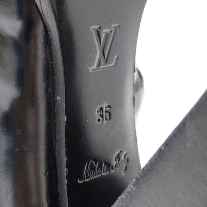 LOUIS VUITTON ルイ・ヴィトン スタートレイルラインブーツ ブーツ ブラック レザー レディース 【中古】