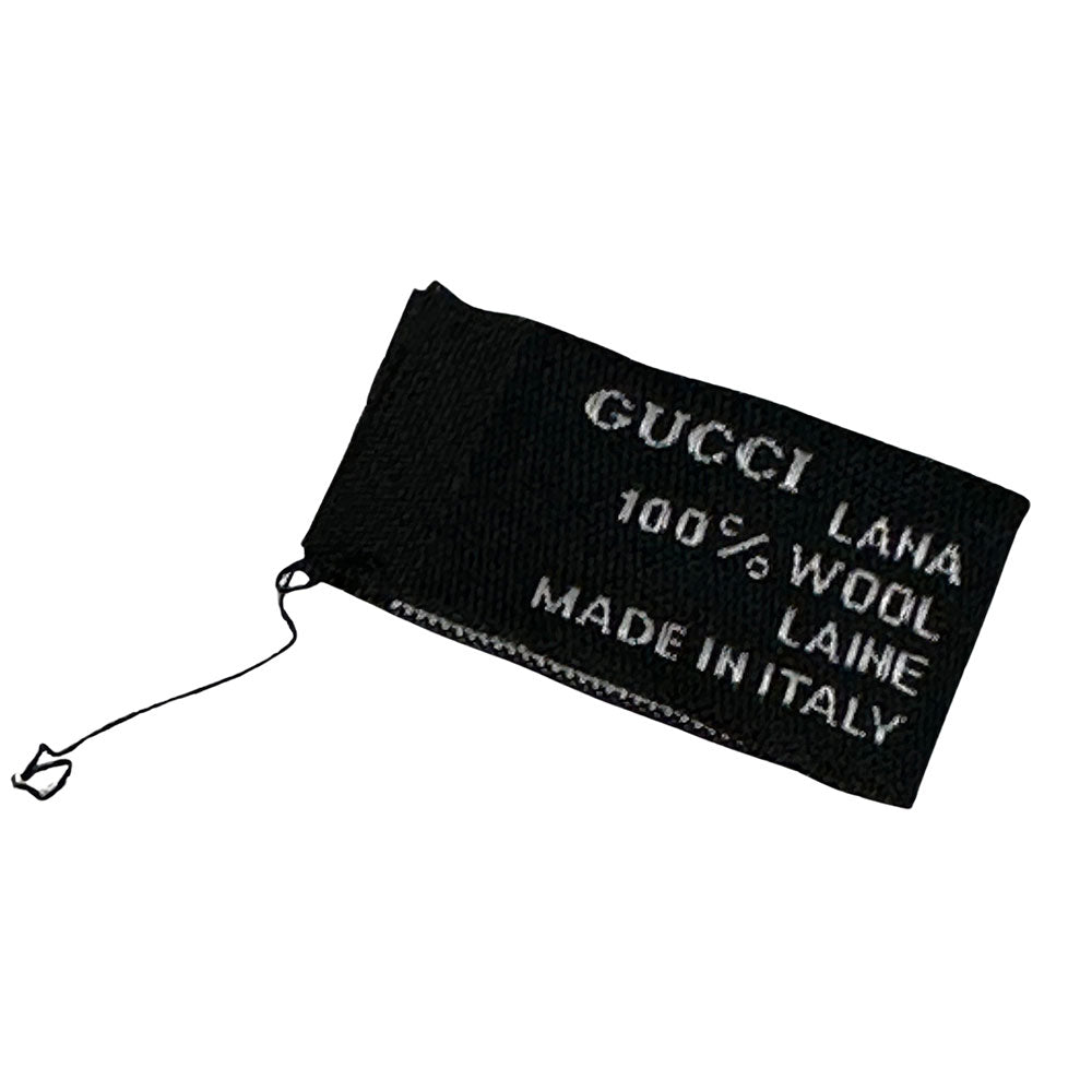 GUCCI グッチ マフラー・ストール ブラック ブラウン ウール レディース 【中古】
