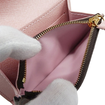 LOUIS VUITTON ルイ・ヴィトン ポルトモネ・ロザリ コインケース ダミエ エベヌ ローズバレリーヌ N64423 ダミエキャンバス レディース 【中古】