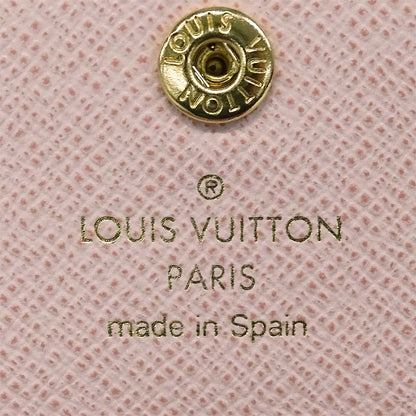 LOUIS VUITTON ルイ・ヴィトン ポルトモネ・ロザリ コインケース ダミエ エベヌ ローズバレリーヌ N64423 ダミエキャンバス レディース 【中古】