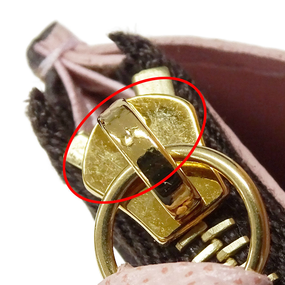 LOUIS VUITTON ルイ・ヴィトン ポルトモネ・ロザリ コインケース ダミエ エベヌ ローズバレリーヌ N64423 ダミエキャンバス レディース 【中古】
