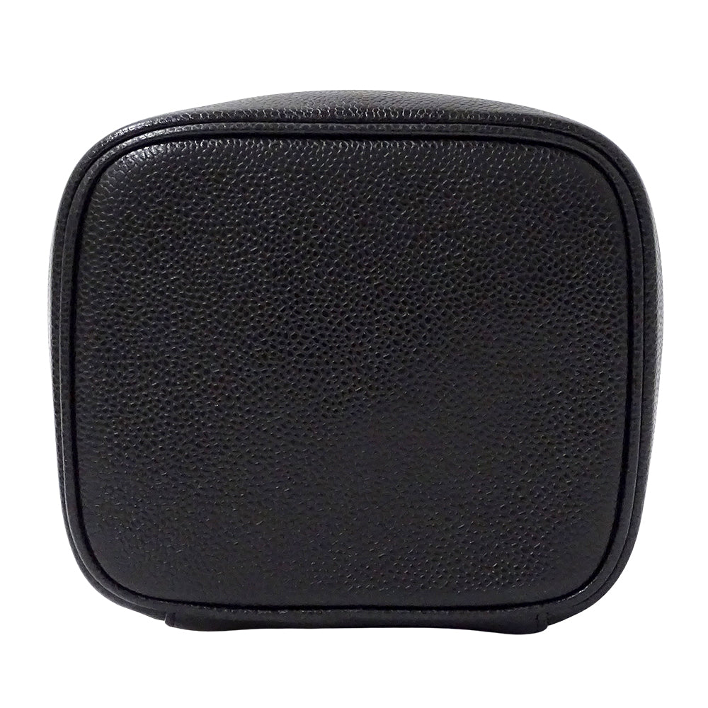 CHANEL シャネル ハンドバッグ ブラック ゴールド金具 キャビアスキン レディース 【中古】