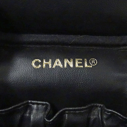 CHANEL シャネル ハンドバッグ ブラック ゴールド金具 キャビアスキン レディース 【中古】