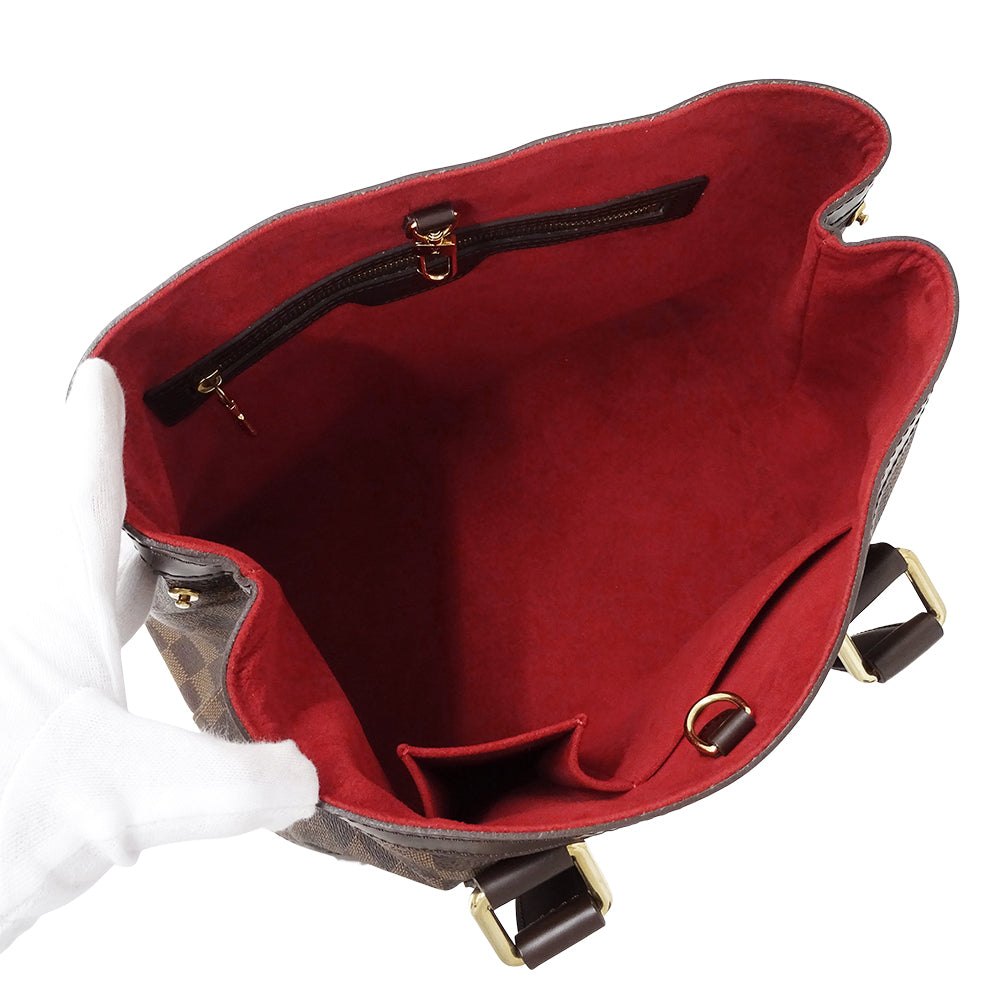 LOUIS VUITTON ルイ・ヴィトン ハムステッド PM トートバッグ ダミエ ダミエエベヌ N51205 ダミエキャンバス レディース 【中古】