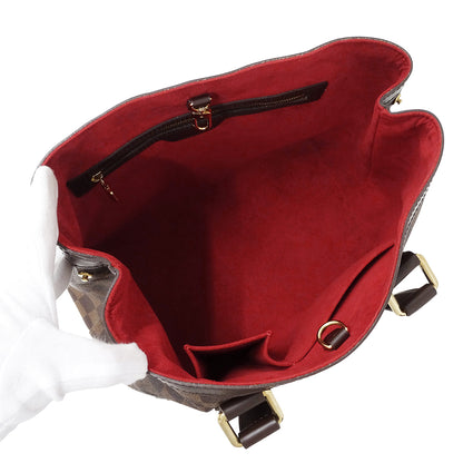 LOUIS VUITTON ルイ・ヴィトン ハムステッド PM トートバッグ ダミエ ダミエエベヌ N51205 ダミエキャンバス レディース 【中古】