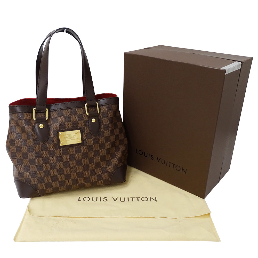 LOUIS VUITTON ルイ・ヴィトン ハムステッド PM トートバッグ ダミエ ダミエエベヌ N51205 ダミエキャンバス レディース 【中古】