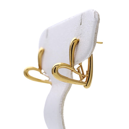 LOUIS VUITTON ルイ・ヴィトン フォーリンラブPM ピアス ブックルドレイユ・ハート メタル ゴールド PM レディース M00463 【中古】