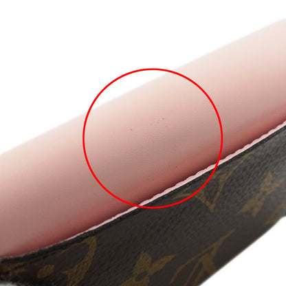 LOUIS VUITTON ルイ・ヴィトン ポルトフォイユ ゾエ 三つ折り財布 モノグラム ローズバレリーヌ M62933 モノグラムキャンバス レディース 【中古】