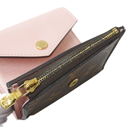 LOUIS VUITTON ルイ・ヴィトン ポルトフォイユ ゾエ 三つ折り財布 モノグラム ローズバレリーヌ M62933 モノグラムキャンバス レディース 【中古】