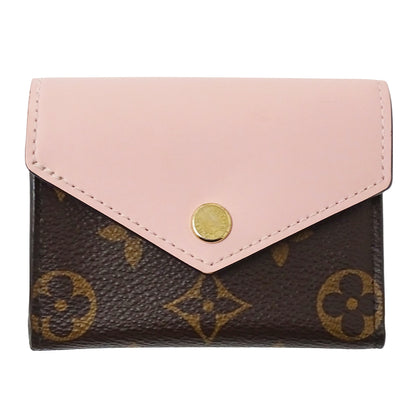 LOUIS VUITTON ルイ・ヴィトン ポルトフォイユ ゾエ 三つ折り財布 モノグラム ローズバレリーヌ M62933 モノグラムキャンバス レディース 【中古】