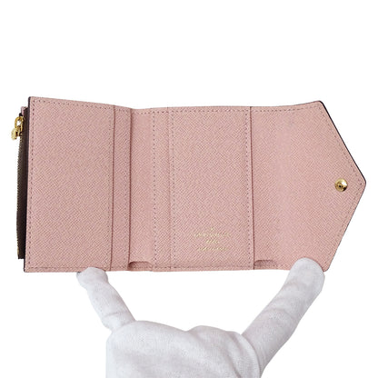 LOUIS VUITTON ルイ・ヴィトン ポルトフォイユ ゾエ 三つ折り財布 モノグラム ローズバレリーヌ M62933 モノグラムキャンバス レディース 【中古】