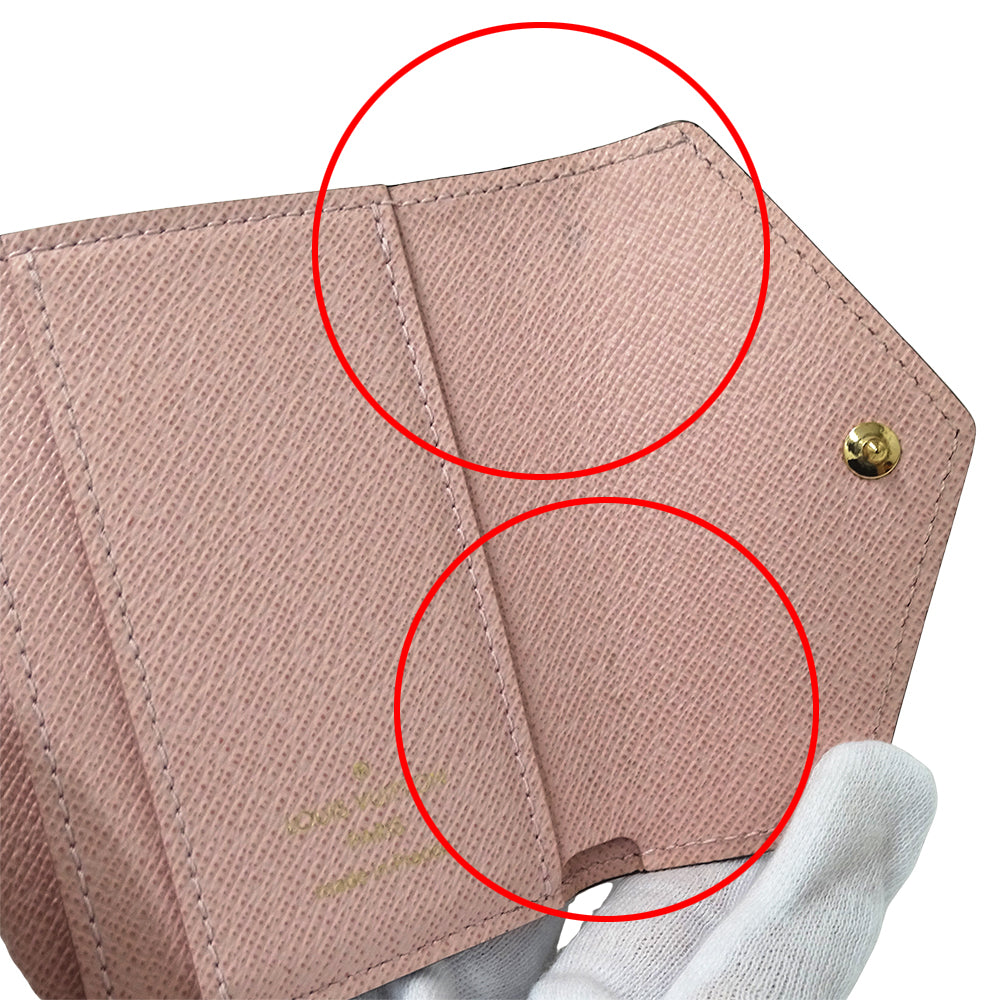 LOUIS VUITTON ルイ・ヴィトン ポルトフォイユ ゾエ 三つ折り財布 モノグラム ローズバレリーヌ M62933 モノグラムキャンバス レディース 【中古】