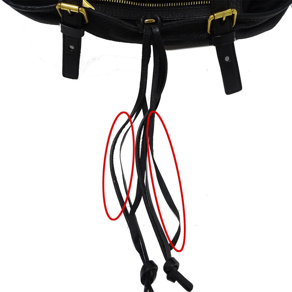 Chloe クロエ トートバッグ ブラック レザー レディース 【中古】