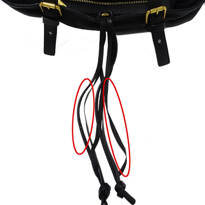 Chloe クロエ トートバッグ ブラック レザー レディース 【中古】