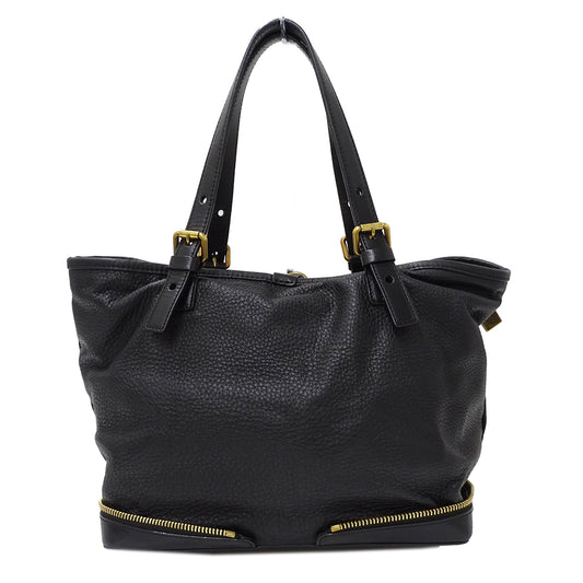 Chloe クロエ トートバッグ ブラック レザー レディース 【中古】