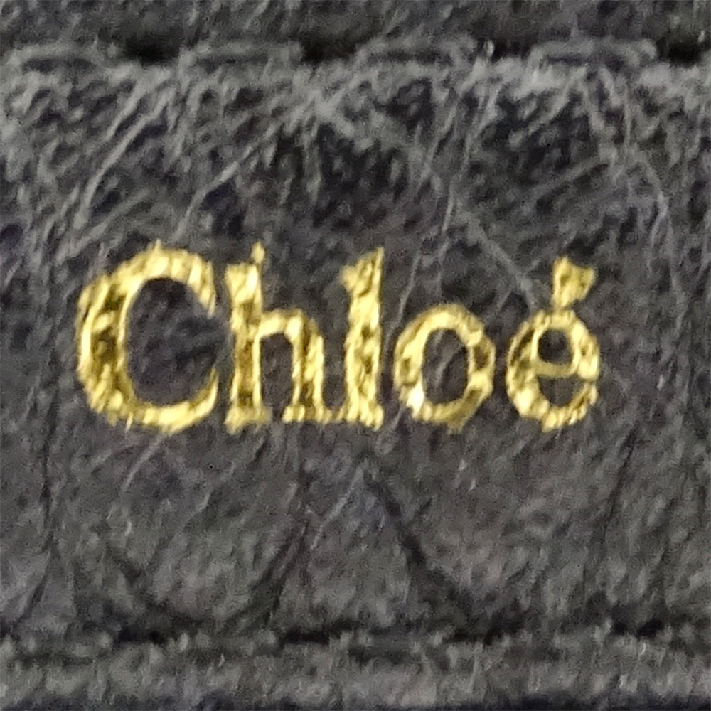 Chloe クロエ トートバッグ ブラック レザー レディース 【中古】