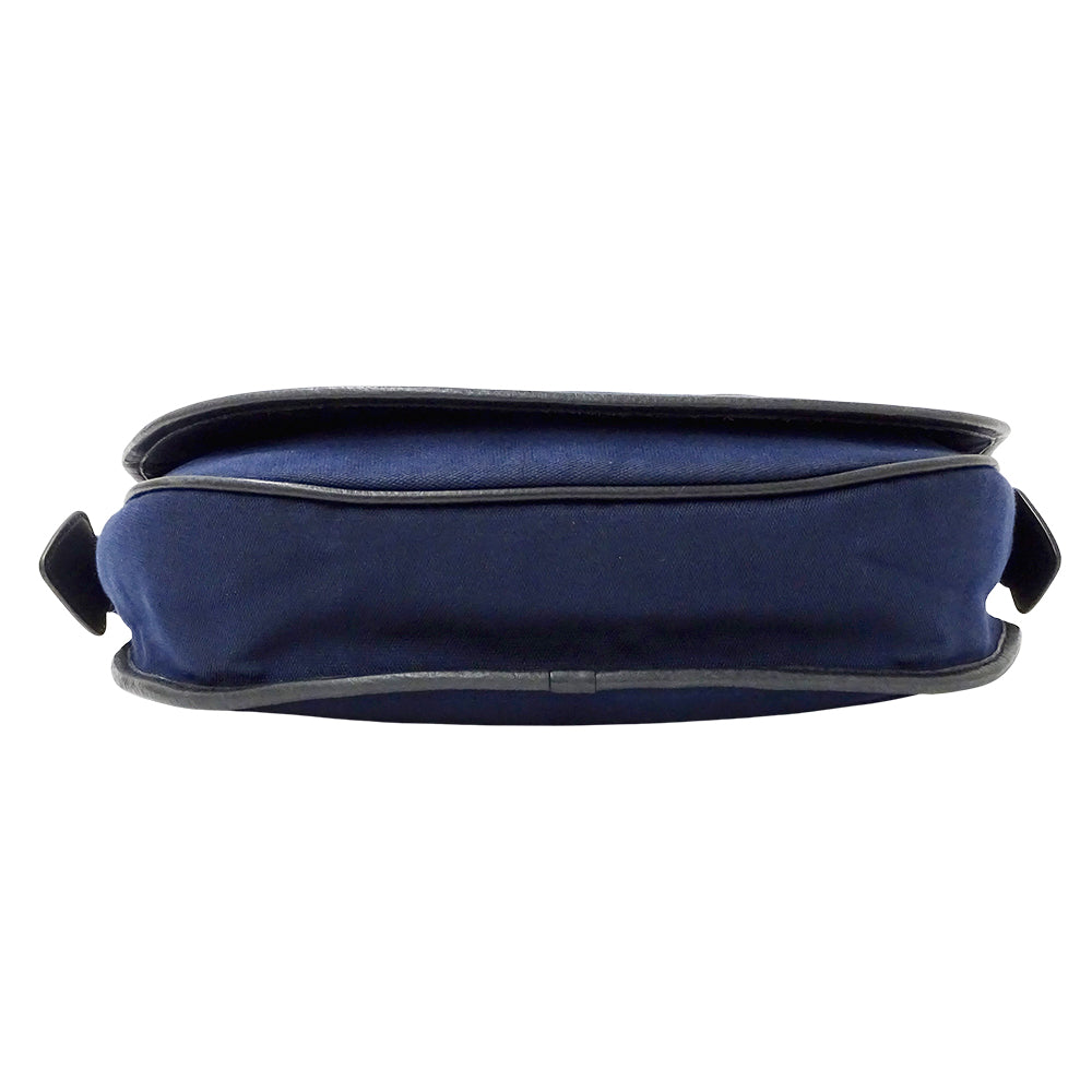 LOEWE ロエベ ショルダーバッグ ネイビー キャンバス レディース 【中古】