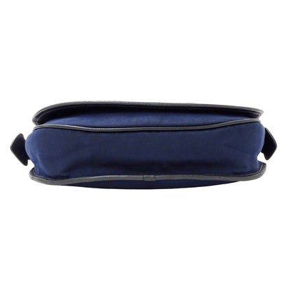 LOEWE ロエベ ショルダーバッグ ネイビー キャンバス レディース 【中古】