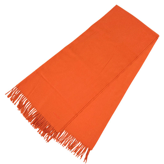 HERMES エルメス マフラー・ストール オレンジ カシミヤ レディース メンズ 【中古】