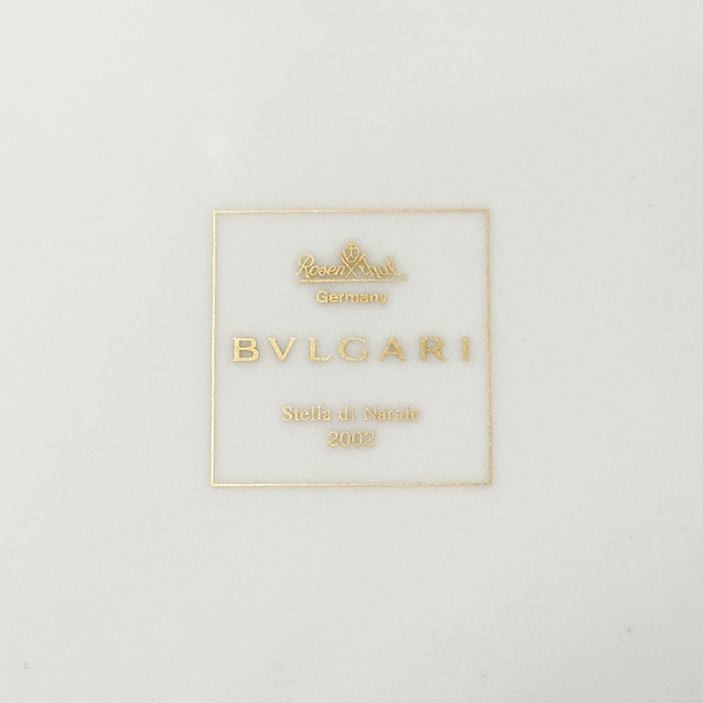 BVLGARI ブルガリ ローゼンタール ウォールプレート 食器 ホワイト ゴールド 陶磁器 レディース メンズ 【中古】