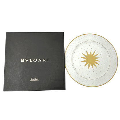 BVLGARI ブルガリ ローゼンタール ウォールプレート 食器 ホワイト ゴールド 陶磁器 レディース メンズ 【中古】
