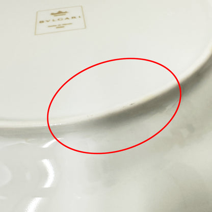 BVLGARI ブルガリ ローゼンタール ウォールプレート 食器 ホワイト ゴールド 陶磁器 レディース メンズ 【中古】