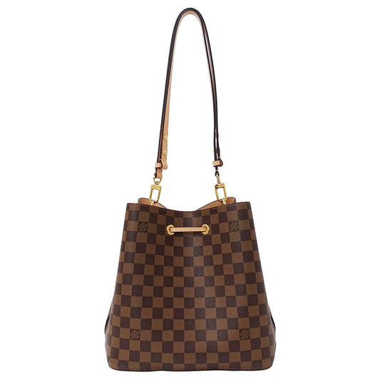 LOUIS VUITTON ルイ・ヴィトン ネオノエ ヴィーナス ショルダーバッグ ダミエ エベヌ ブラウン ピンク N40198 ダミエキャンバス レディース 【中古】