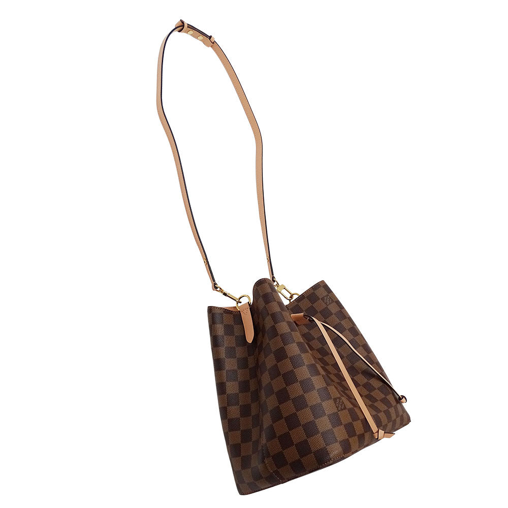 LOUIS VUITTON ルイ・ヴィトン ネオノエ ヴィーナス ショルダーバッグ ダミエ エベヌ ブラウン ピンク N40198 ダミエキャンバス レディース 【中古】
